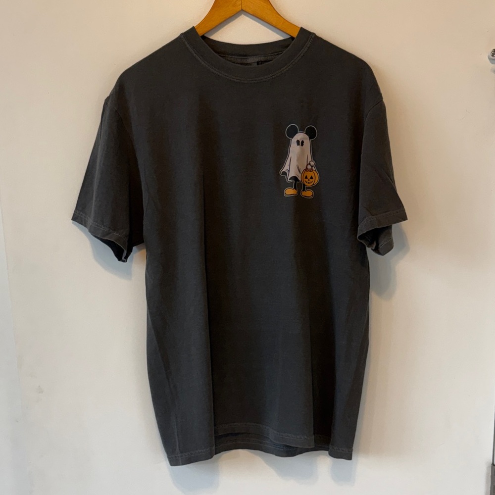 Comfort Colors Charcoal Ghost Disney Character Tee
